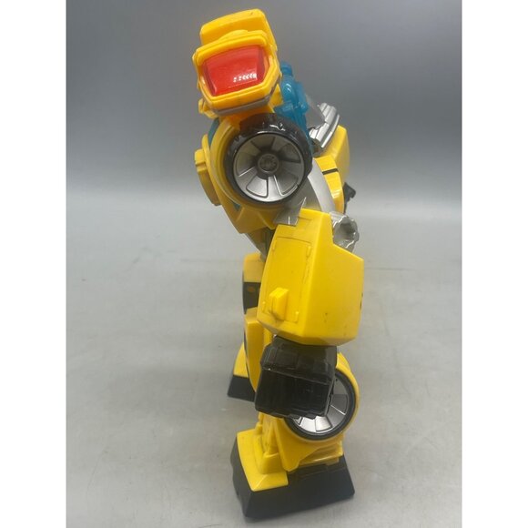 Playskool Transformers Bumble Bee Robot Figure Hasbro 10" Lights Sounds READ - Picture 6 of 8